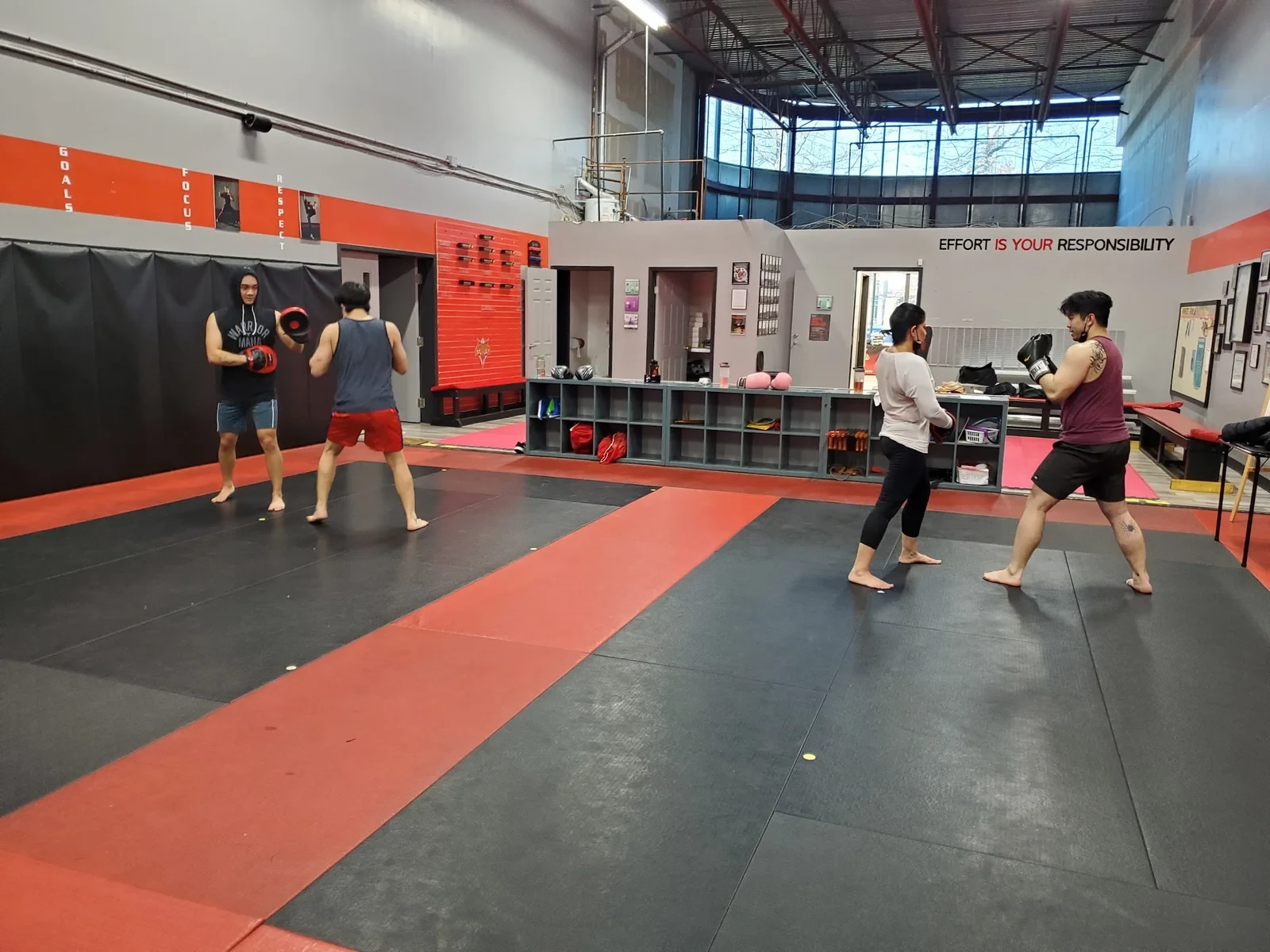Adult martial arts training