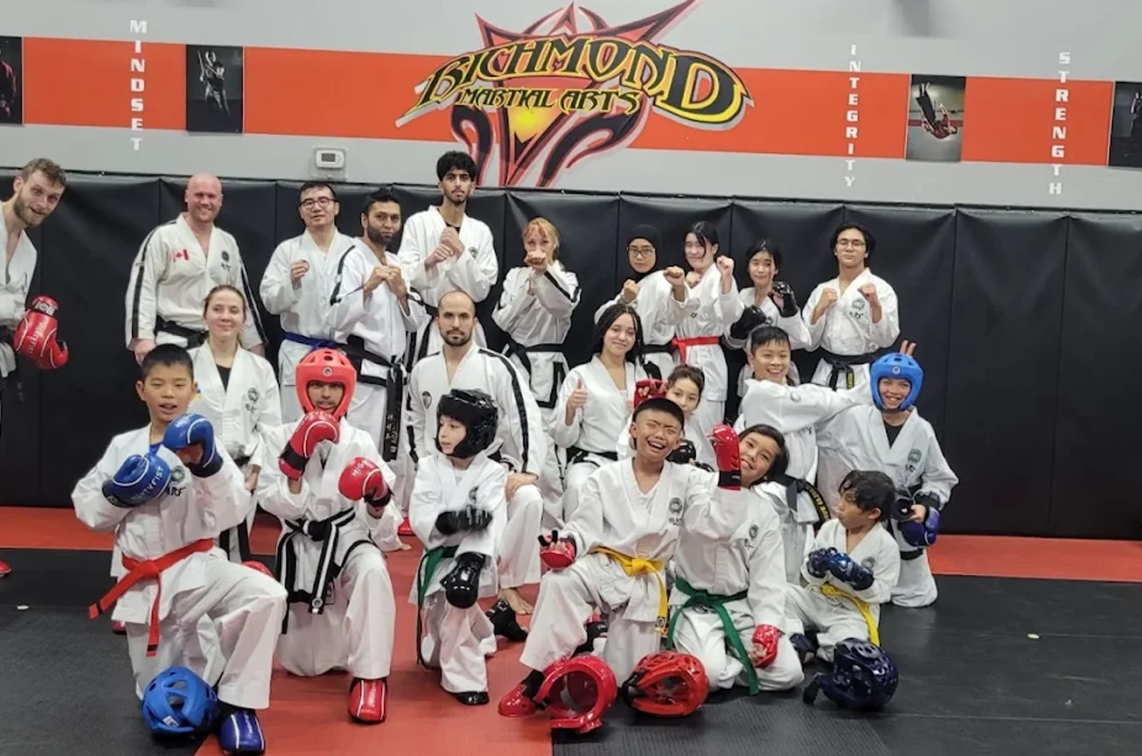 Kids martial arts class at Josiah Kicks Academy