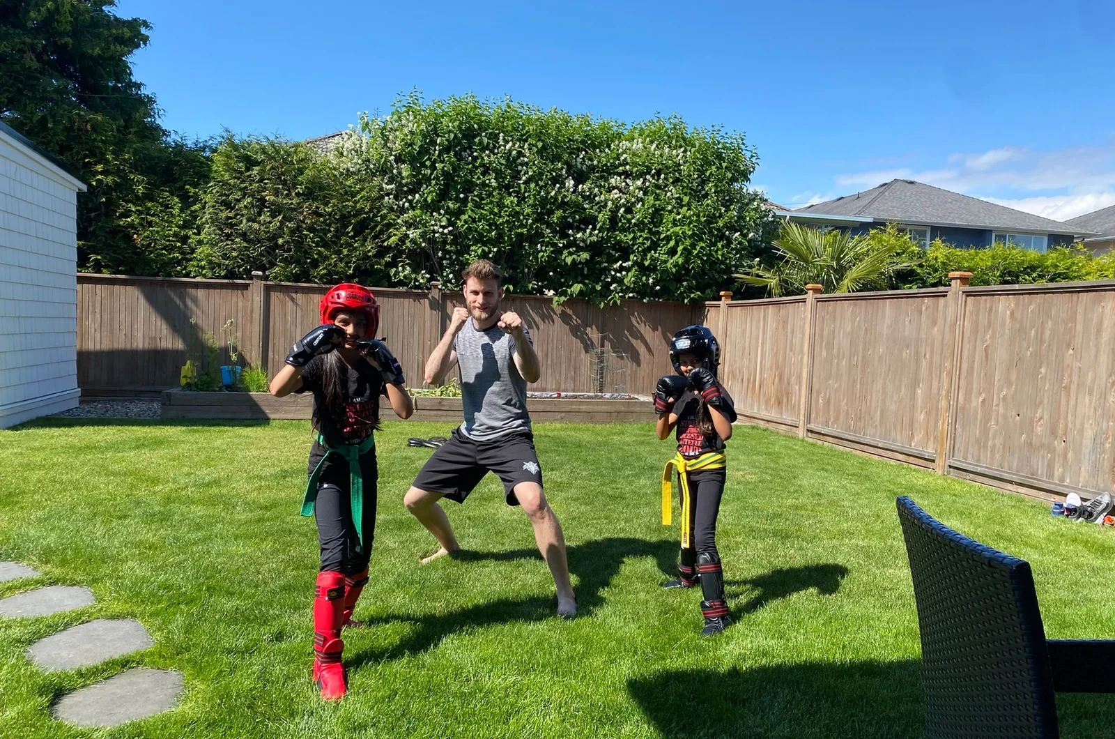 Kids martial arts discipline and focus