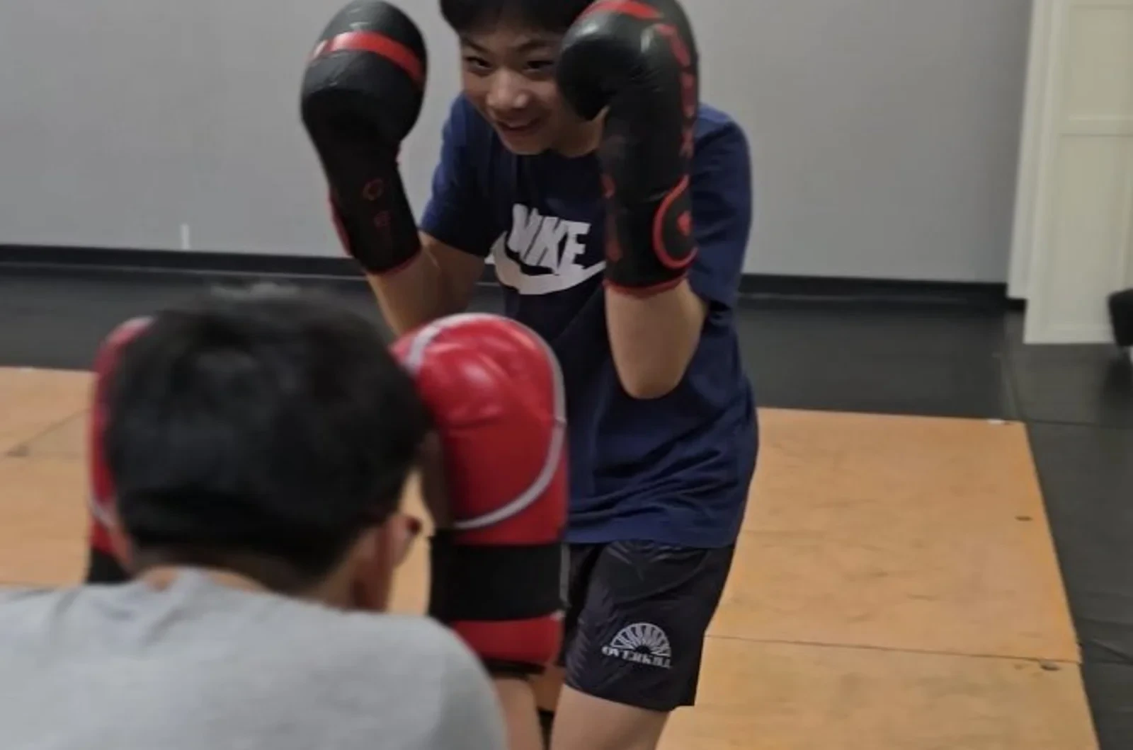 Teen martial arts class at Josiah Kicks Academy
